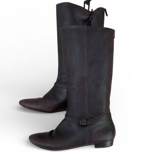 Frye Vintage Bonnie Mid Calf Equestrian Style Riding Boot Dark Mahogany Size‎ 8